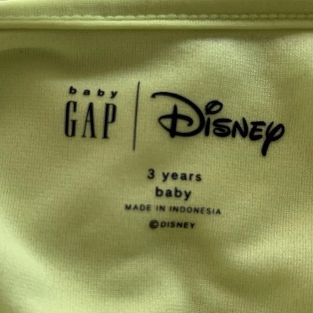 Baby Gap Disney Swimsuit Kids 3Y Green Minnie Mouse Surfing One Piece Tropical